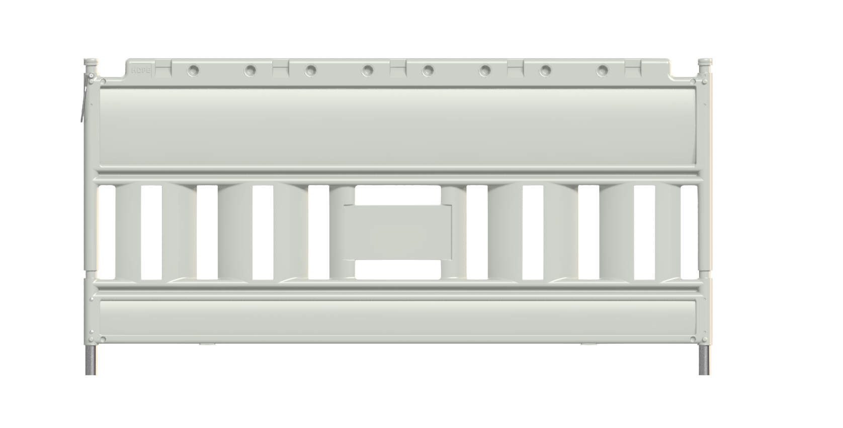 EURO2 ABSPERRSCHRANKENGITTER _x000D_ 2,00 m - Typ NOX_x000D_ aus Kunststoff _x000D_ --- ohne Folie -