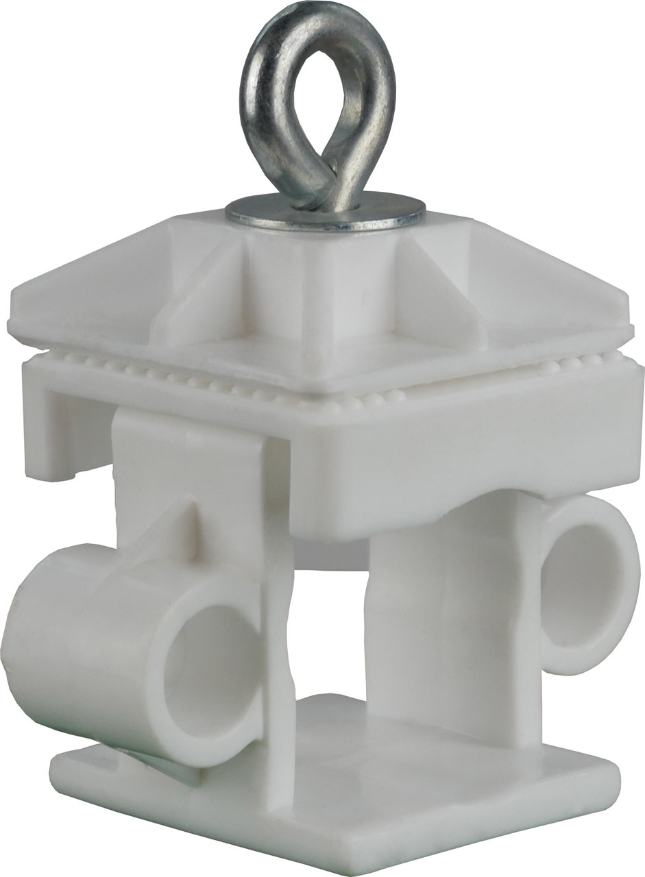 Schilderklemmen_x000D_ passend für Vierkantrohre 40 x 40 mm _x000D_ und Rundrohre Ø 42 mm, mit Ösen