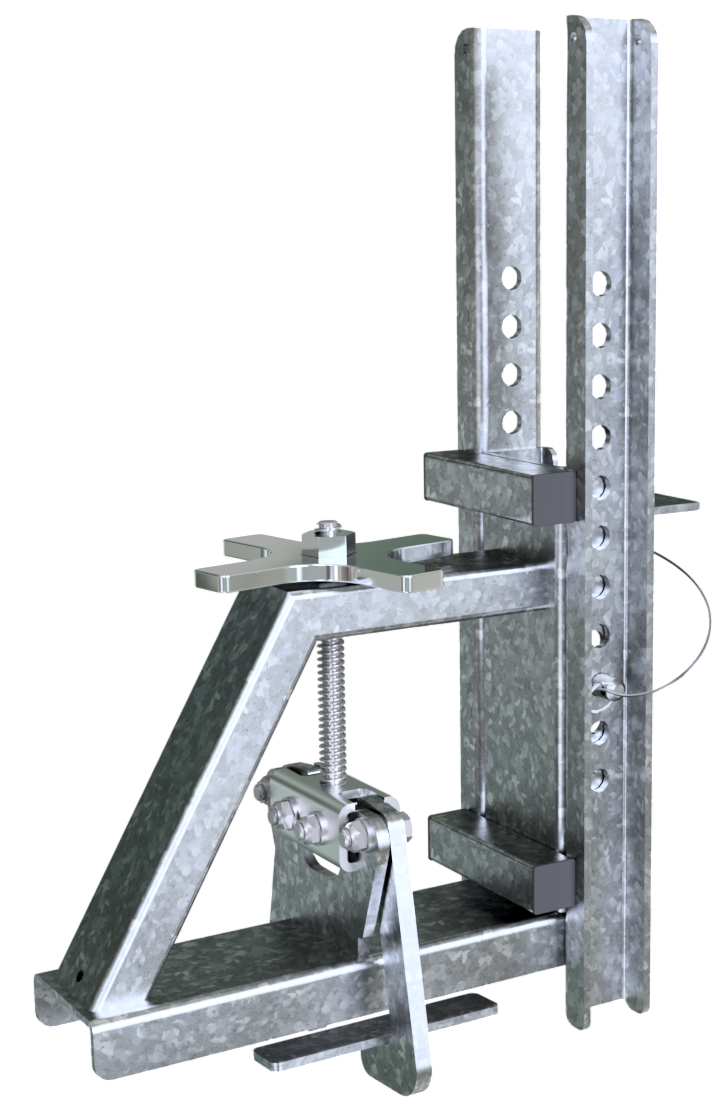 Balkenzwinge _x000D_ zum Einsetzen auf einen H20-Holzschalungsträger, für die Rand- und Deckenabscha