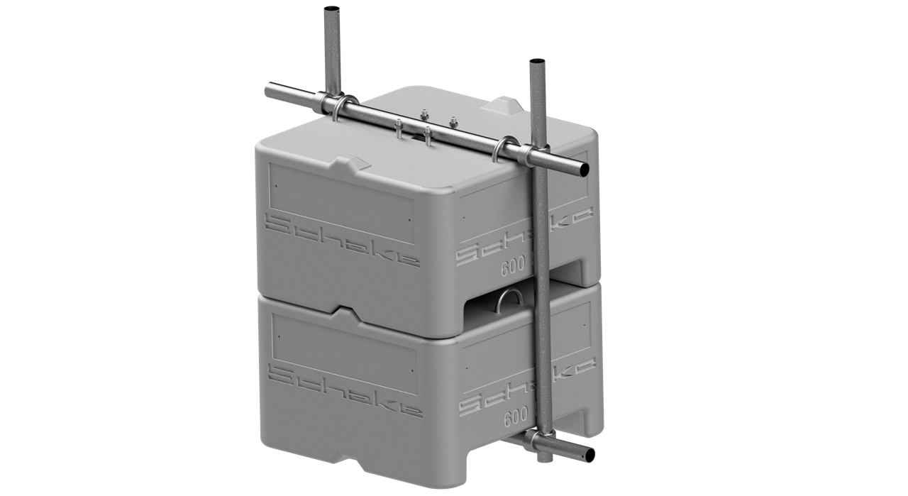 Betongewicht SET 2 bestehend aus: _x000D_ _x000D_ 3x Beton-Aufstellvorrichtung 600Kg (Art.-Nr. 3F120