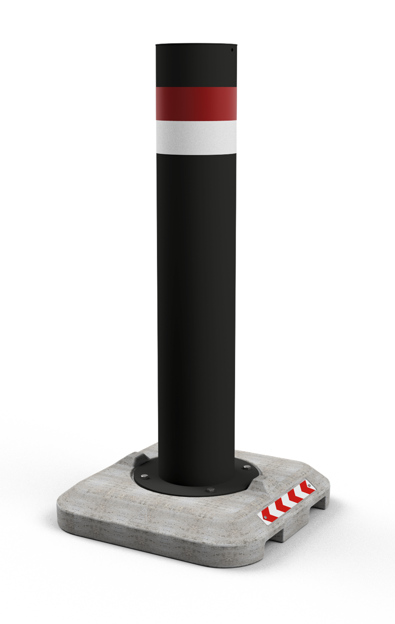 Mobiler Poller _x000D_ _x000D_ Mobiler Betonpoller mit einem massiven Betonfuß ist die perfekte Lösu