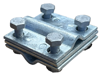 Kreuzverbinder für Erdungsband_x000D_ Flachmaterial bis 30 mm Breite in 0° + 90° Winkel und Rundmate