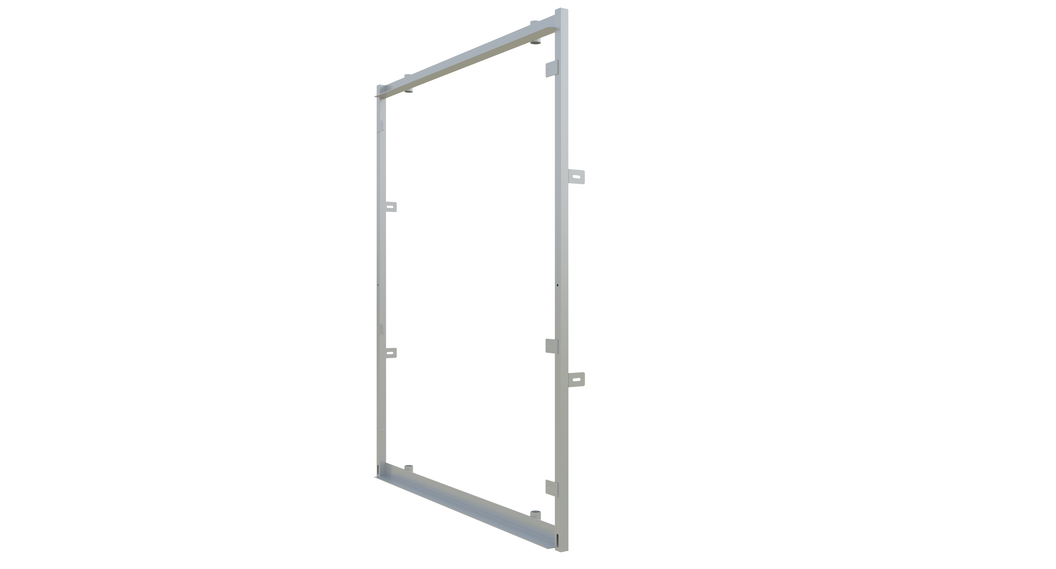 Rahmen für Fußgängertunnel aus stabiler Rohrrahmenkonstruktion verschweißt _x000B_mit Aufnahmehülsen