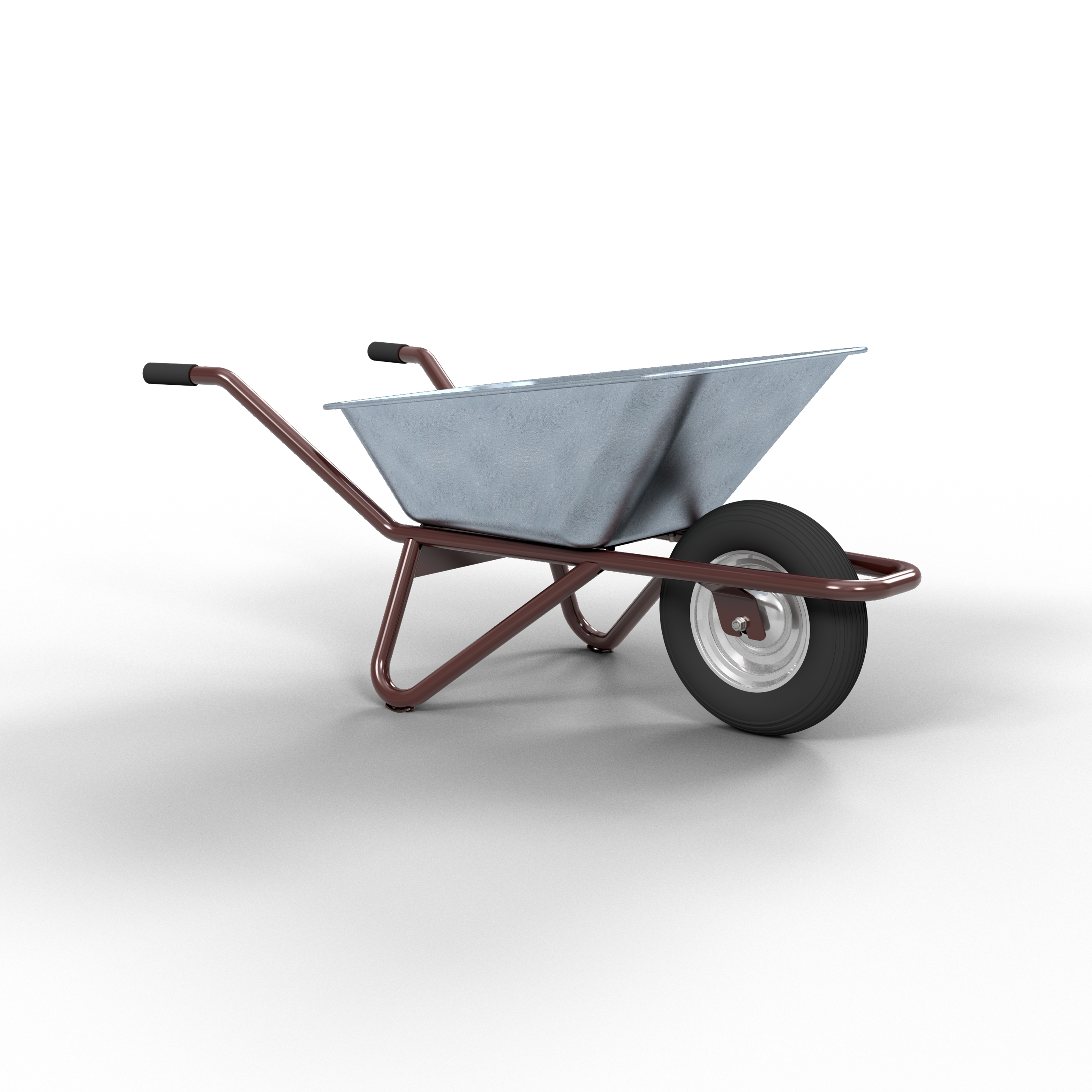 Schubkarre Geselle Typ 25_x000D_ stabiler Rohrrahmen aus Ø 33,7 x 1,5 mm fest verschweißt für den _x