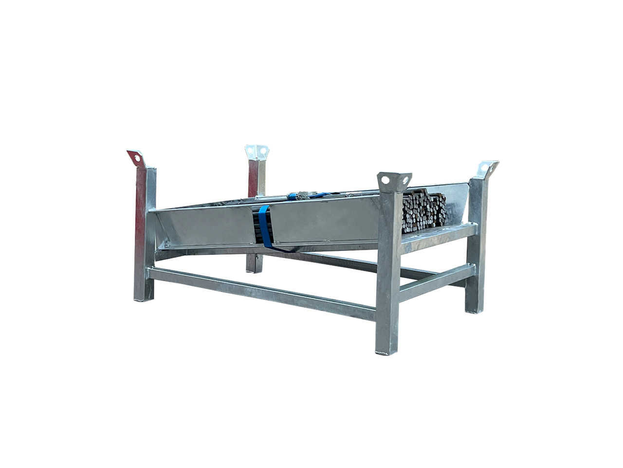 Schnurpfahl SET 1 bestehend aus: _x000D_ _x000D_ 1x Lager und Transportpalette für Schnurpfähle (Art