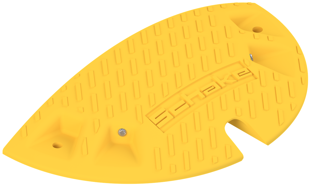 Bodenschwelle - Endstück_x000D_ Höhe: 60 mm_x000D_ Überfahrlänge: 400 mm_x000D_ Breite: 215 mm_x000D