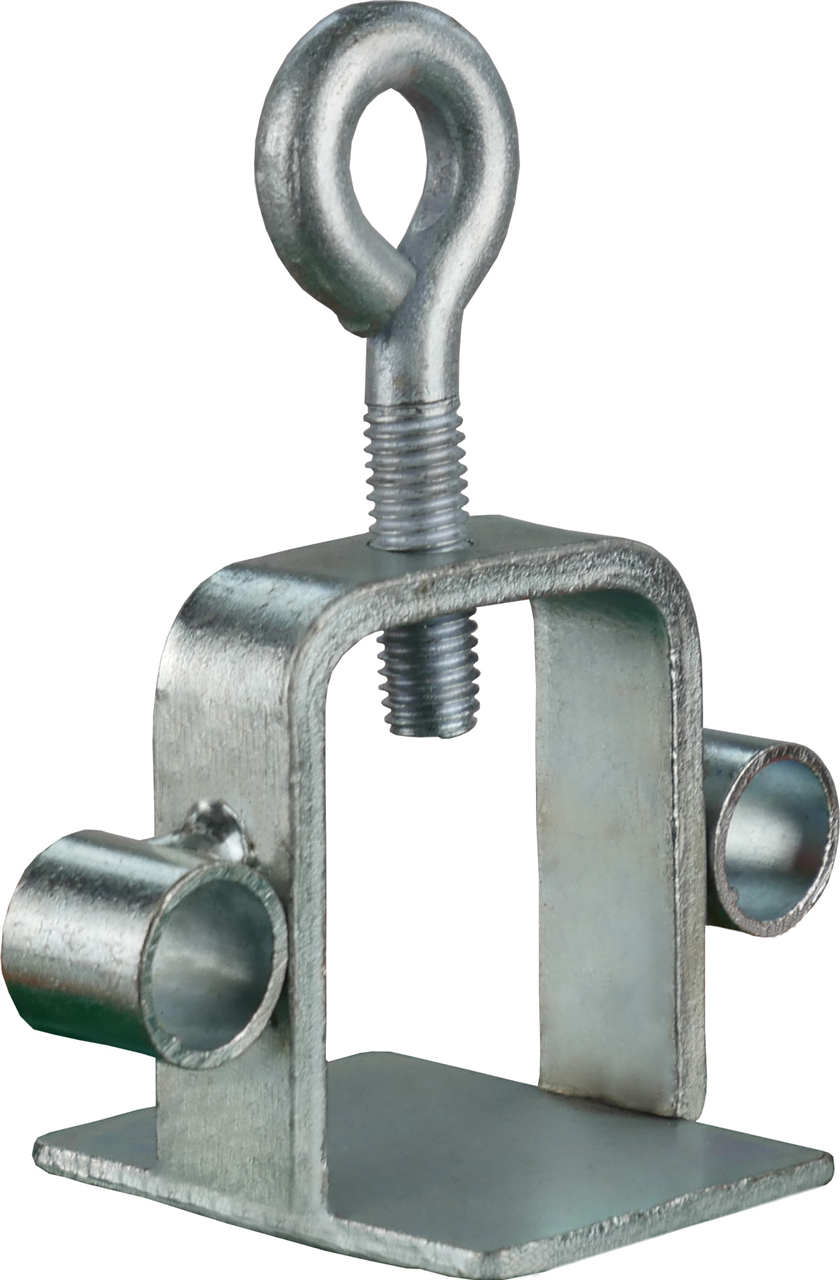 Schilderklemmen_x000D_ passend für Vierkantrohre 40 x 40 mm _x000D_ und Rundrohre Ø 42 mm,mit angesc