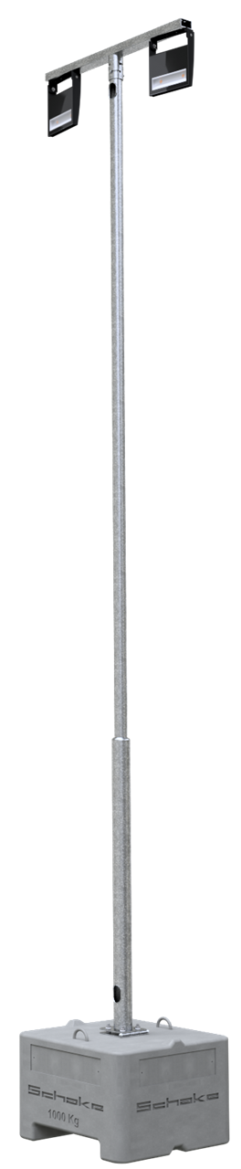 Lampenmast SET1_x000D_ bestehend aus:_x000D_ 1 x Beton-Aufstellvorrichtung, 600 kg (Art.-Nr. 3F120)_