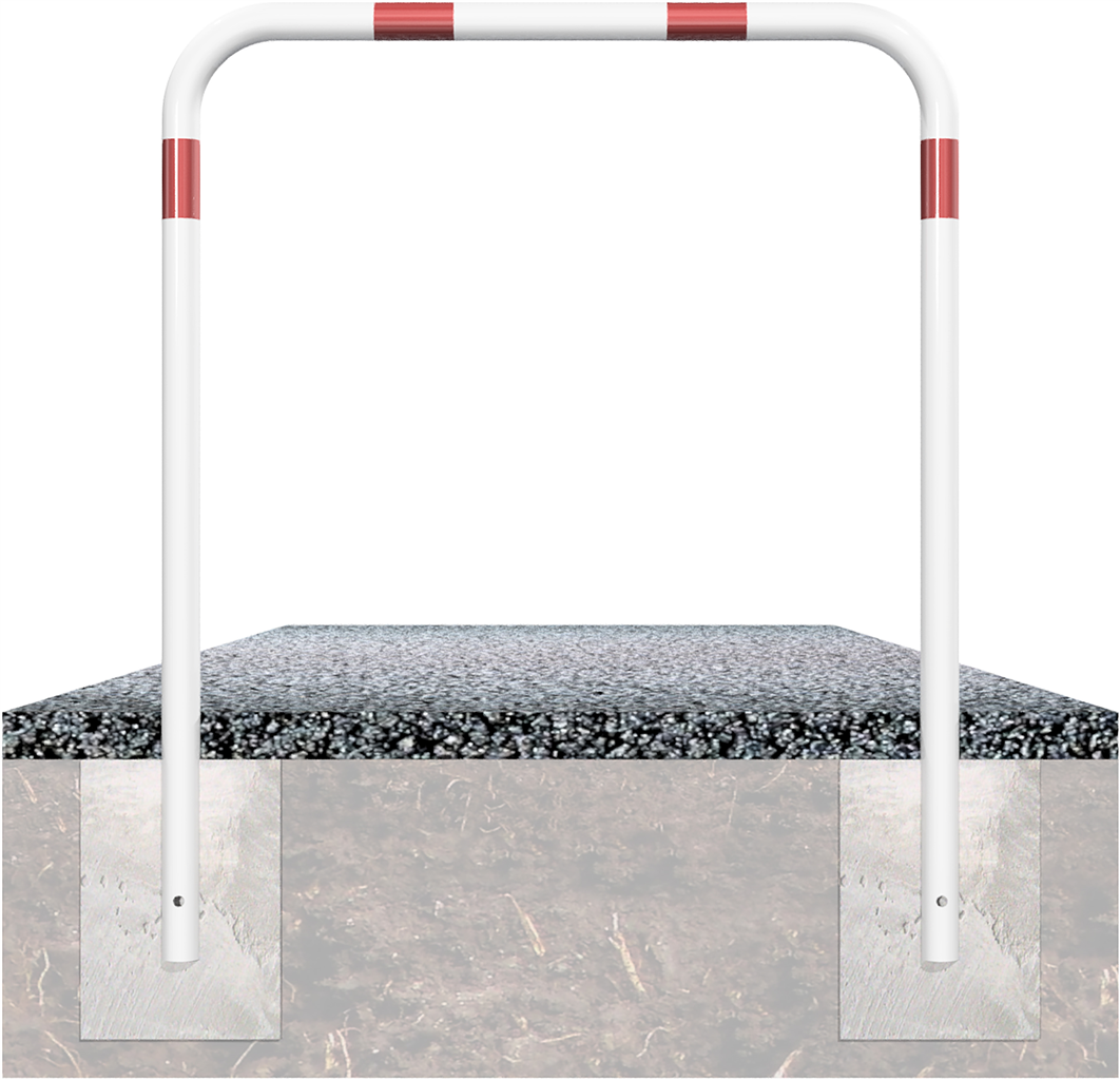 Abweisebügel aus Stahlrohr Ø48mm_x000D_ Breite: 2000mm, Gesamthöhe: 1000 mm_x000D_ ohne Querholm, fe