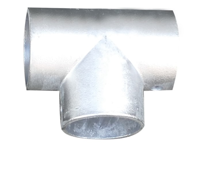 Aluminium-T-stück für Ø 60mm