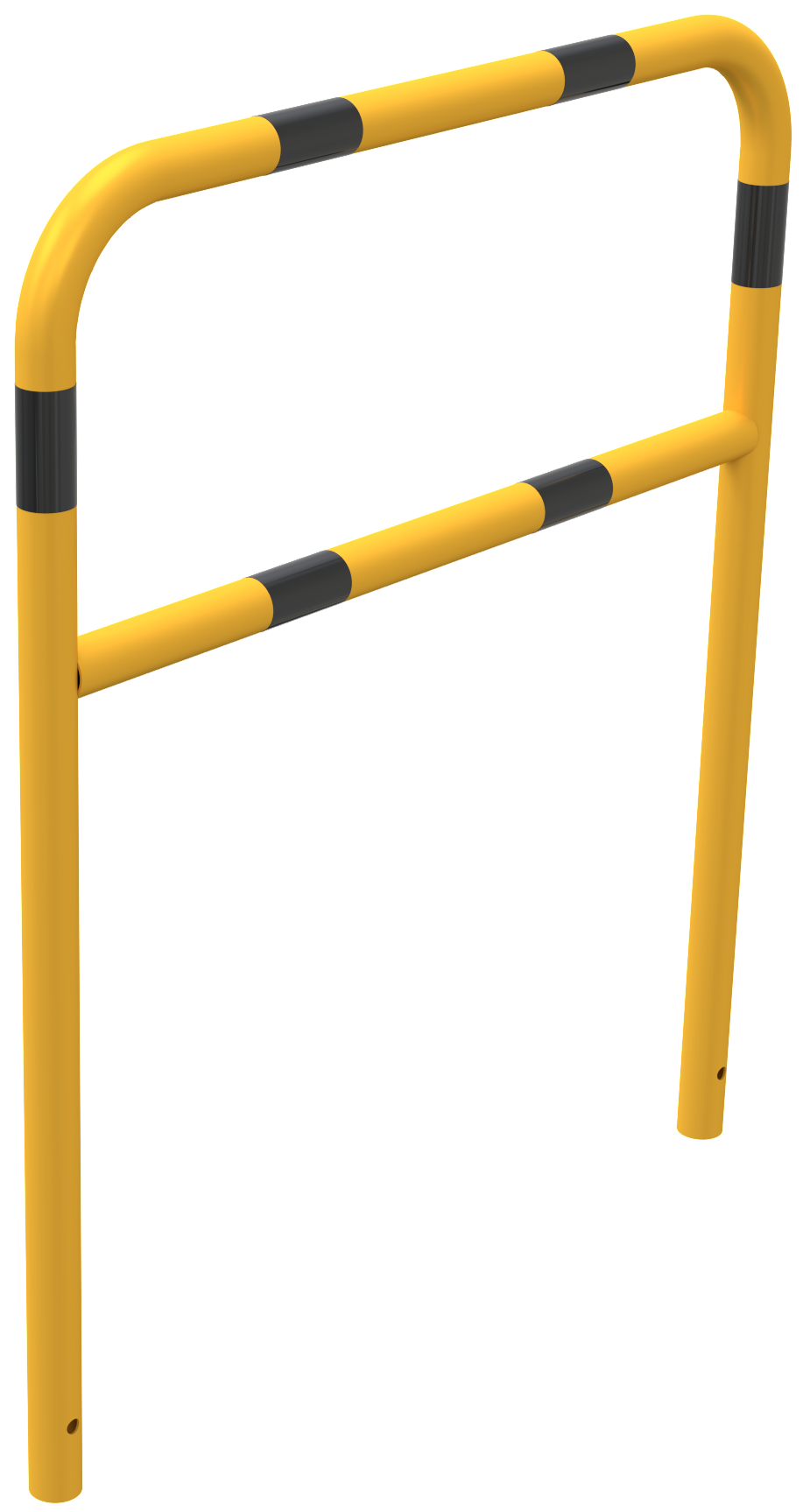 Abweisebügel aus Stahlrohr Ø48mm_x000D_ Breite: 1000mm, Gesamthöhe: 1200 mm_x000D_ mit Querholm, feu