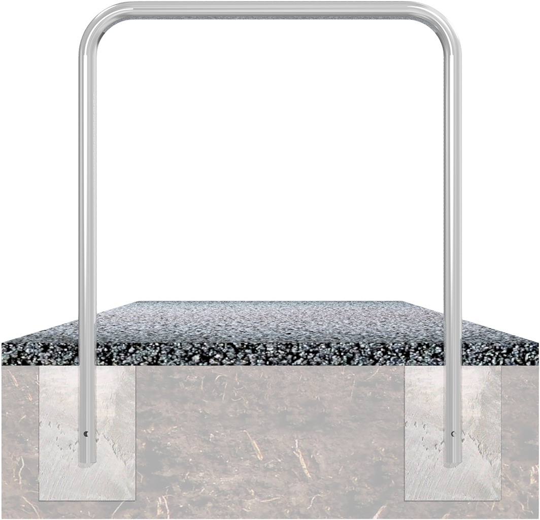 Abweisebügel aus Stahlrohr Ø48mm x 2,5 mm_x000D_ Breite: 1500 mm, Gesamthöhe: 1000 mm_x000D_ ohne Qu