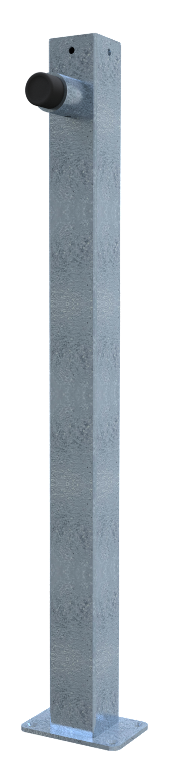 Absperrpfosten TYP 470PGS -ortsfest-_x000D_ aus Vierkantrohr 70x70mm, Höhe: ca. 900mm,_x000D_ zum au