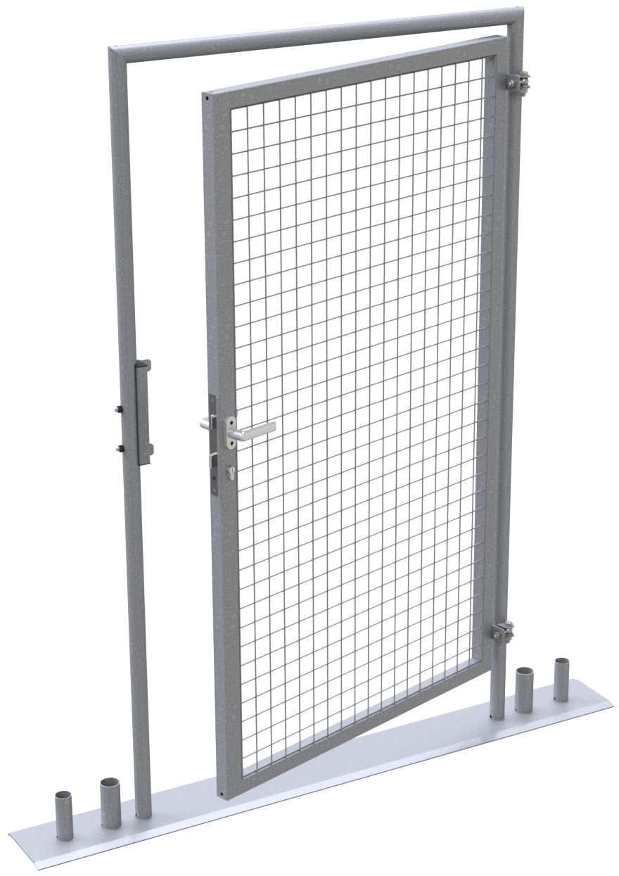 Mobilzaun Tür_x000D_ aus einer stabilen Rahmenkonstruktion verschweißt, um auf Baustellen oder ander