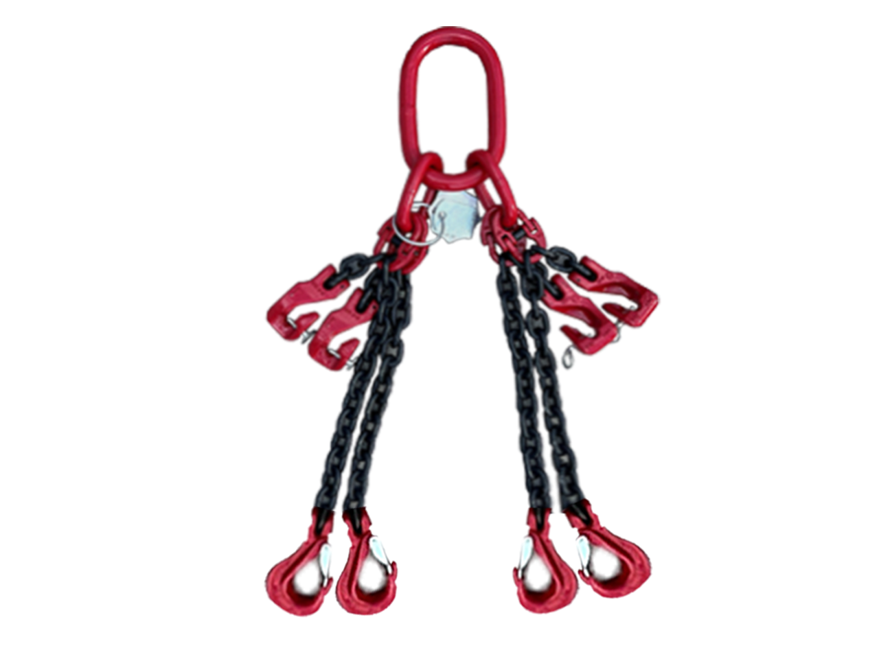 Kettengehänge_x000D_ Nach DIN EN 818-4, 4-Strang, Nennlänge: 4,0 m,_x000D_ Ketten-Nenngröße: 10, Ket