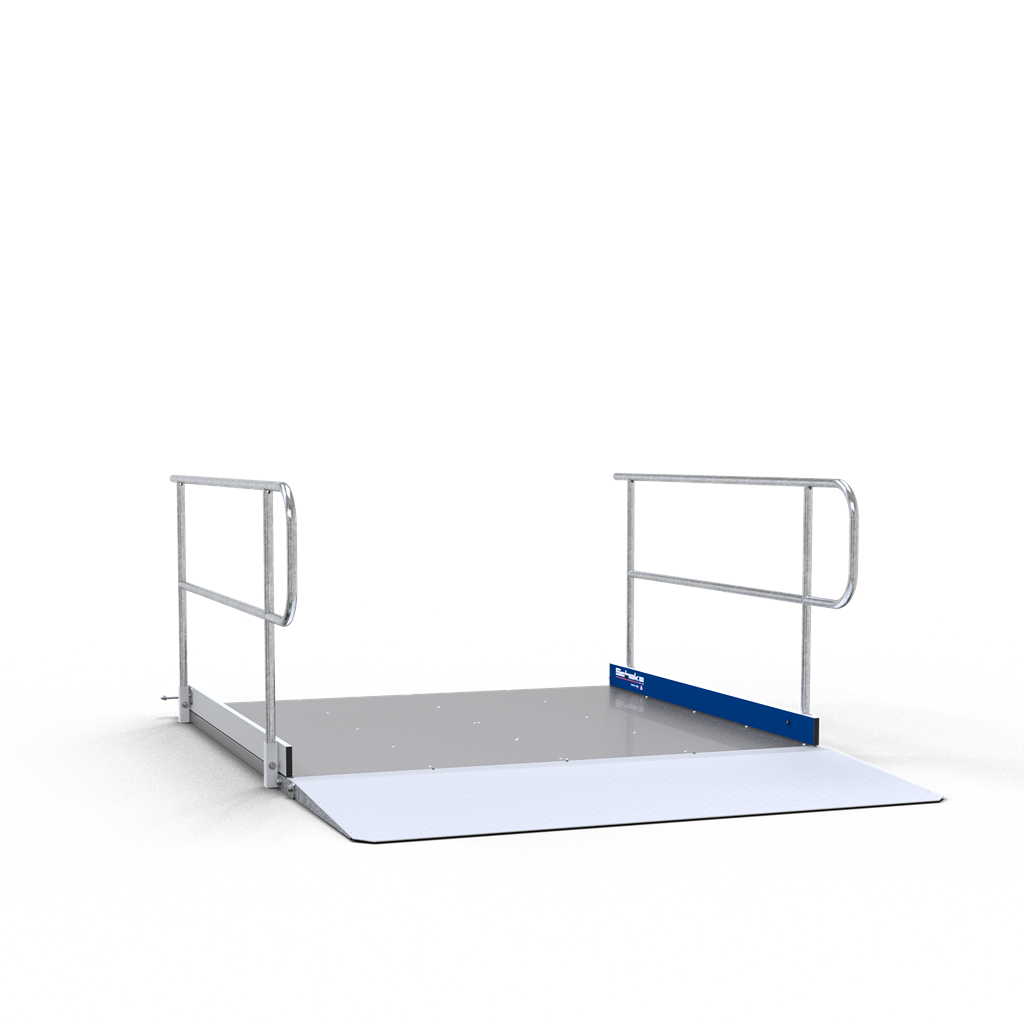 Auffahrrampe für Fußgängertunnel bestehend aus: _x000D_ _x000D_ 2 x Verbinder für die Rampe (Art.-Nr