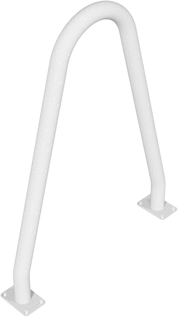 Baumschutzbügel aus Stahlrohr Ø60mm_x000D_ -zum Aufdübeln- Breite 800mm _x000D_ Gesamthöhe ca. 1050m