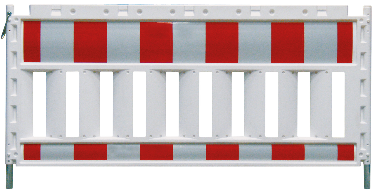 EURO Absperrschrankengitter 1,20 m _x000D_ aus Kunststoff nach TL ZTV-SA mit_x000D_ Schranke (Folie)