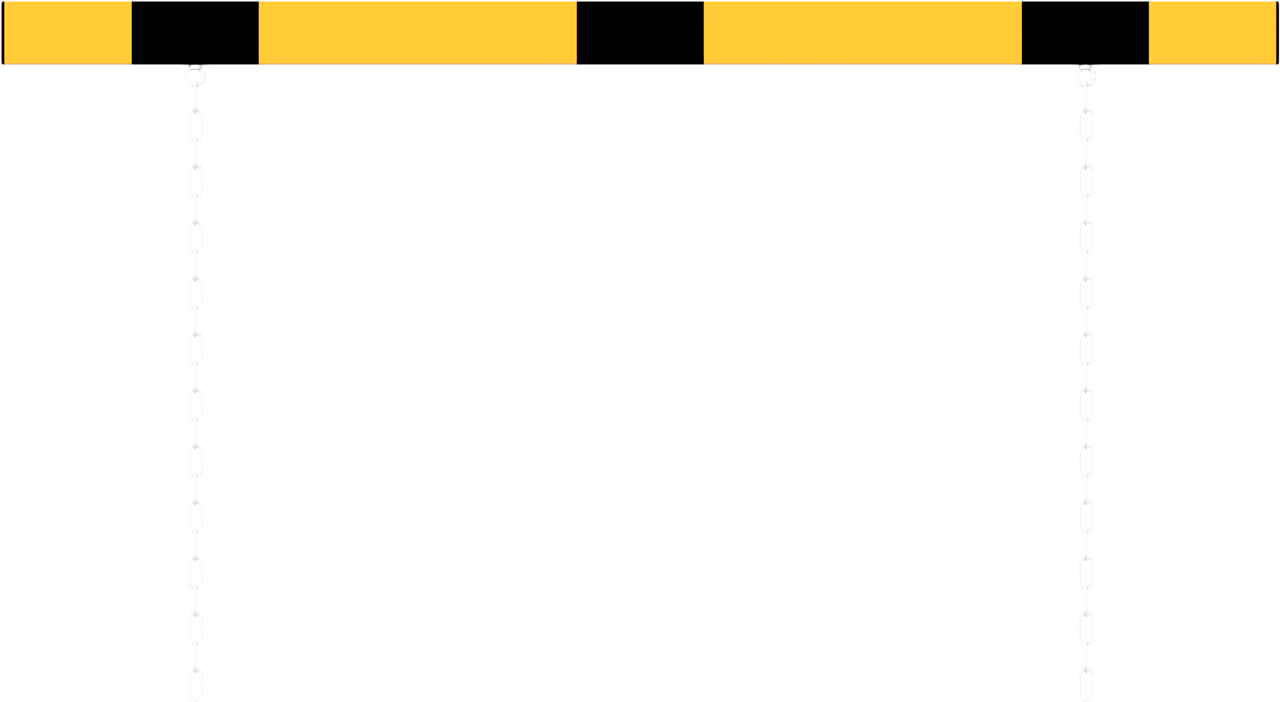 Barriere aus Aluminiumprofil 100x20mm mit seitlichen_x000D_ Schutzkappen, Gesamtlänge 3000mm, inkl.