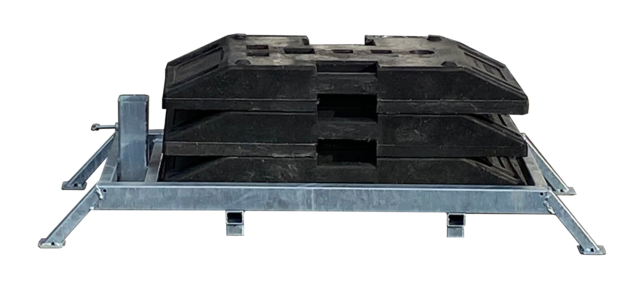 Schilderständer nach TL - Typ Road_x000D_ zur Aufnahme von Schaftrohren 40 x 40 mm und 60 x 60 mm _x