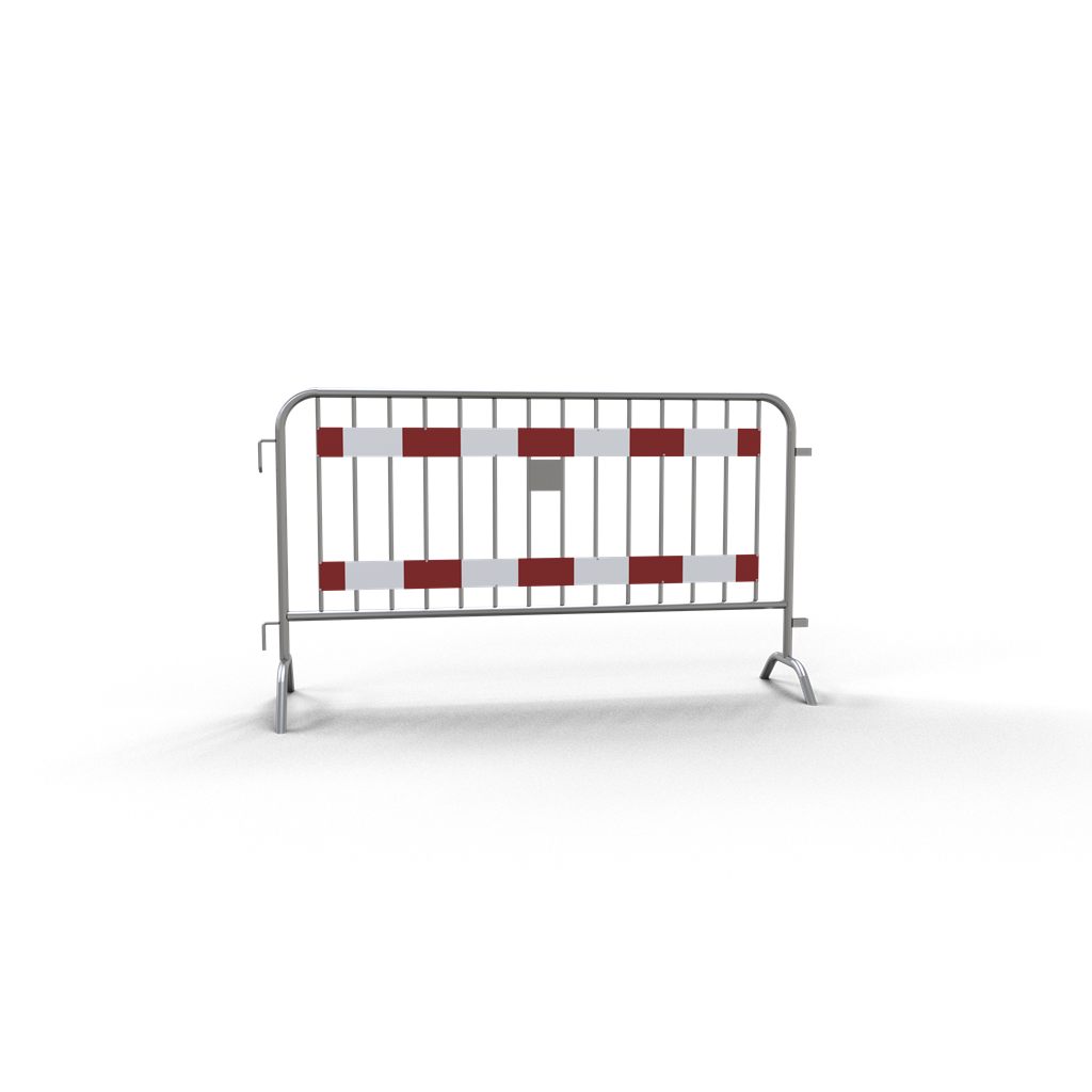 Absperrgitter Typ D - mit 2 Tastleisten_x000D_ zum universellen Absperren und Sichern_x000D_ Stahlko