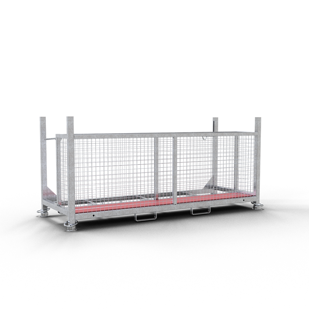 Palette für Absturzsicherung Typ Protection_x000D_ für Lagerung und Transport von 25 Stück Rohbaugit