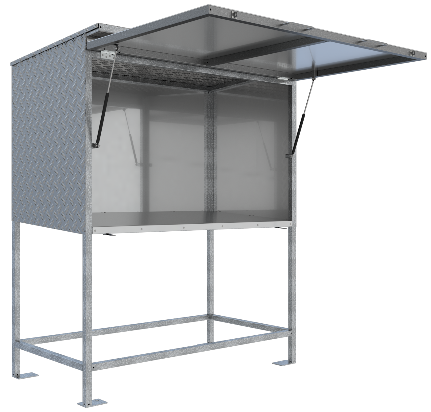 Planstand_x000D_ mobiler Planstand zum trockenen und geschützten Arbeiten mit Zeichnungen, _x000D_ P