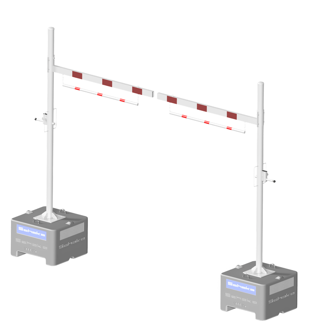 Höhenbegrenzer Mobil_x000D_ auf Beton-Aufstellvorrichtung (600 kg, Art.Nr._x000D_ 3F120 ) zu Montier