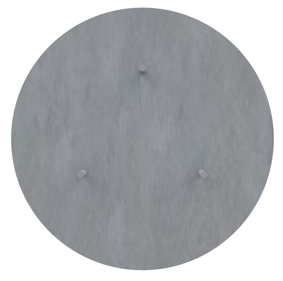 Schachtabdeckung_x000D_ Zum temporären Abdecken von Schächten, aus Stahlblech, Maße: Ø 1000 x 10 mm,