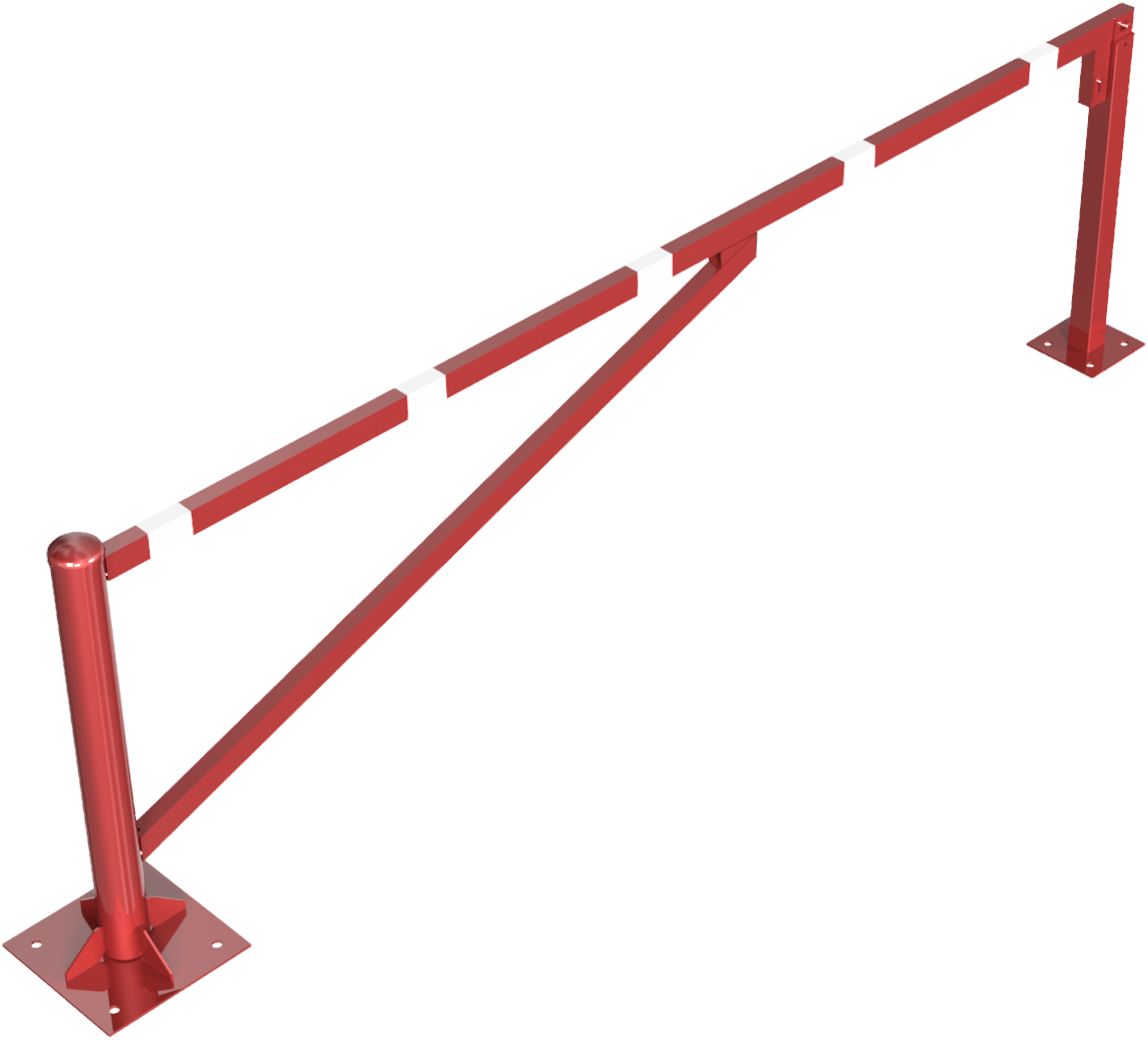 Drehschranke 3,00m, mit Profilzylinder_x000D_ Drehpfosten: Ø 102mm, Schrankenarm: 60x40mm_x000D_ ink