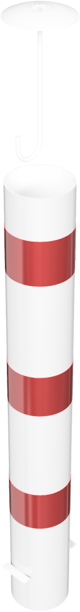 Absperrpfosten Typ 40150BA -ortsfest-_x000D_ Befüllbar mit Beton, zum Einbetonieren, _x000D_ Stahlro