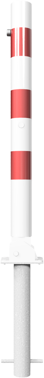 Absperrpfosten Typ 476UZHB+1-umlegbar-_x000D_ zum Einbetonieren, mit Profilzylinder,_x000D_ Ø 76mm,