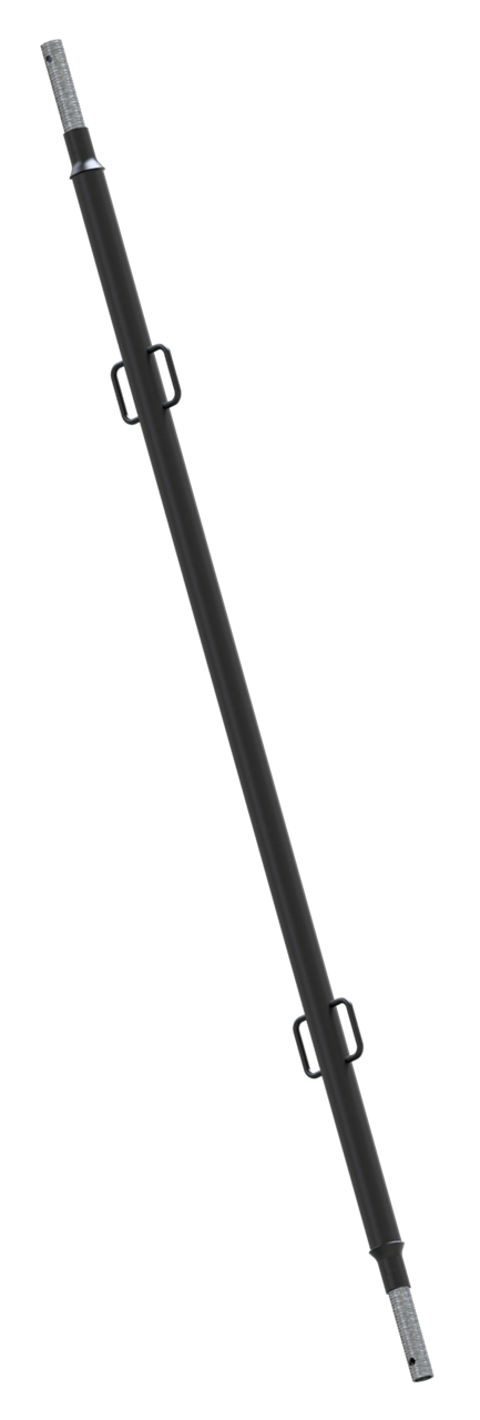 Richtstrebe R15_x000D_ Verstellbereich: 0,90 – 1,50 m _x000D_ mit zwei verzinkten Gewindespindeln_x0