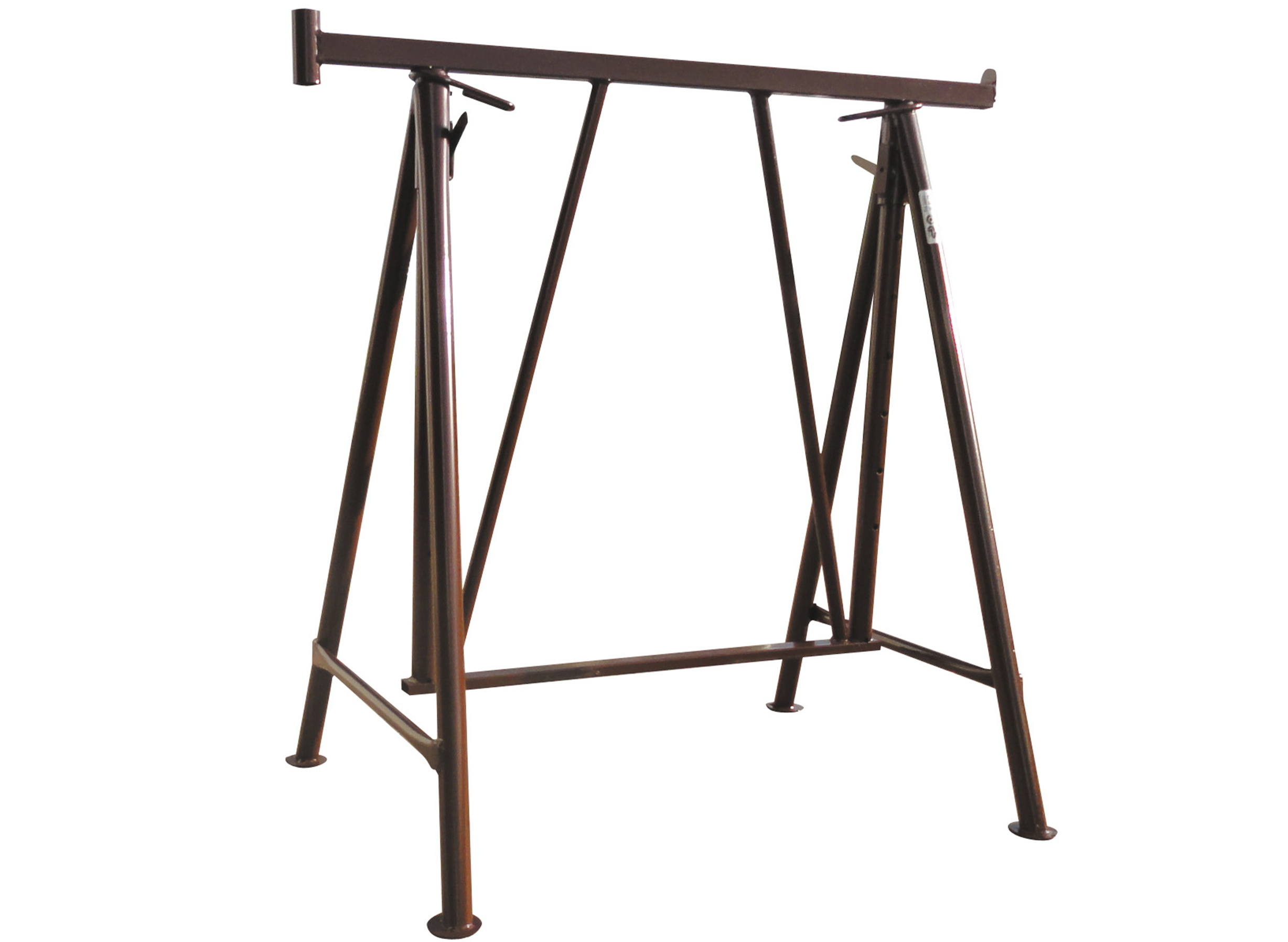 Faltgerüstbock Compakt S Gr.1_x000D_ 1,20m x 0,75 - 1,30m ausziehbar_x000D_ braun lackiert_x000D_ 15