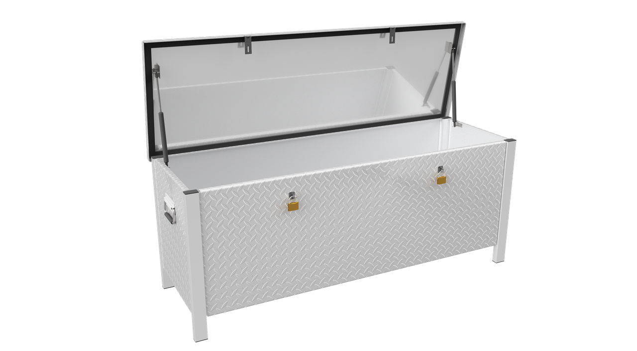 Aluminium-Transportbox_x000D_ _x000D_ Zum sicheren Lagern und Transport von Werkzeugen, Geräten und