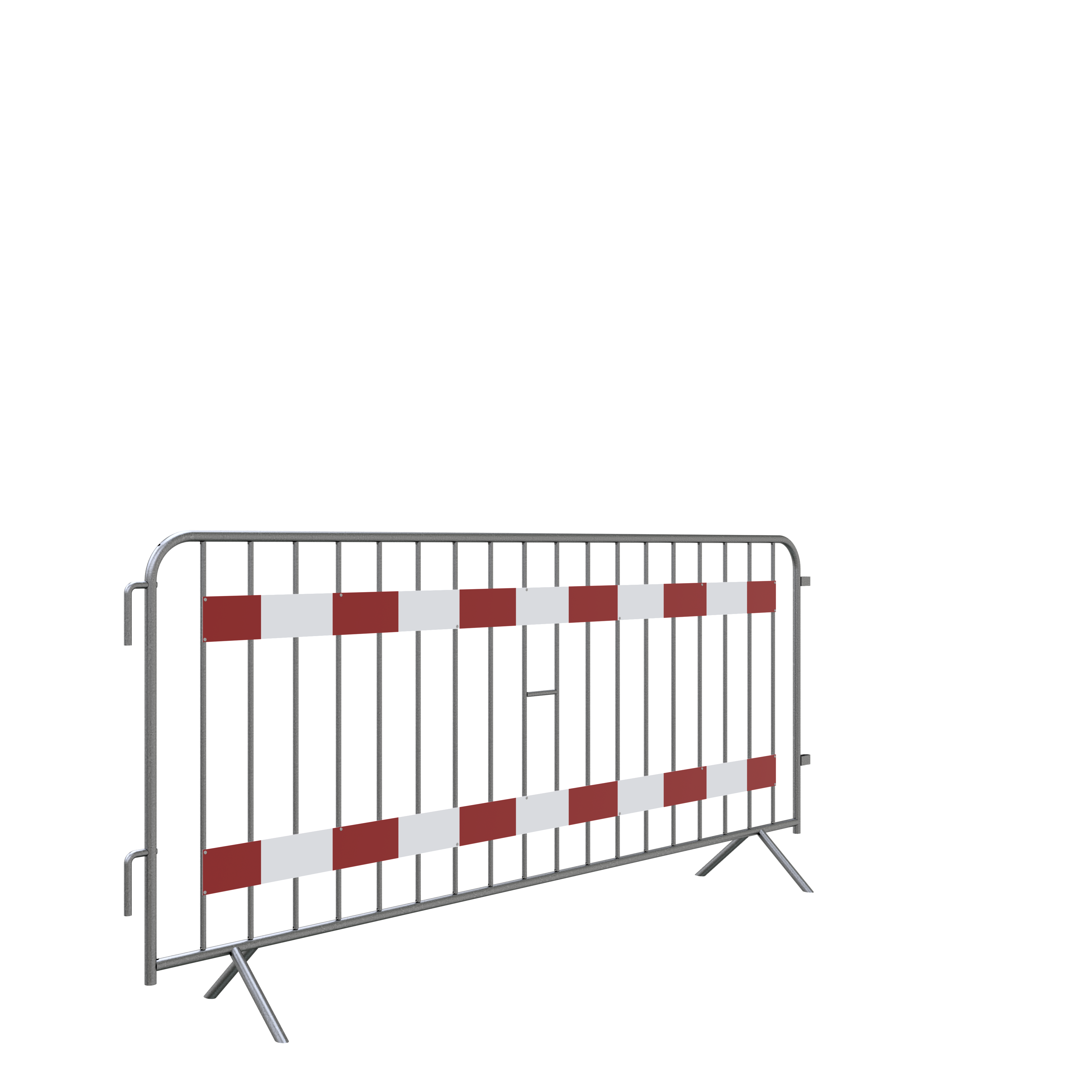 Absperrgitter Typ E_x000D_ aus Stahlrohr 25 mm, mit Runeisenhaken und Verbindungsbügeln aus Flacheis