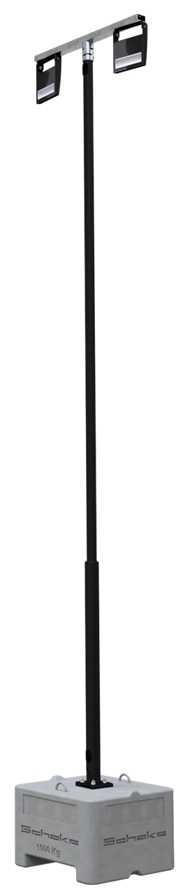 Lampenmast SET1_x000D_ bestehend aus:_x000D_ 1 x Beton-Aufstellvorrichtung, 600 kg (Art.-Nr. 3F120)_