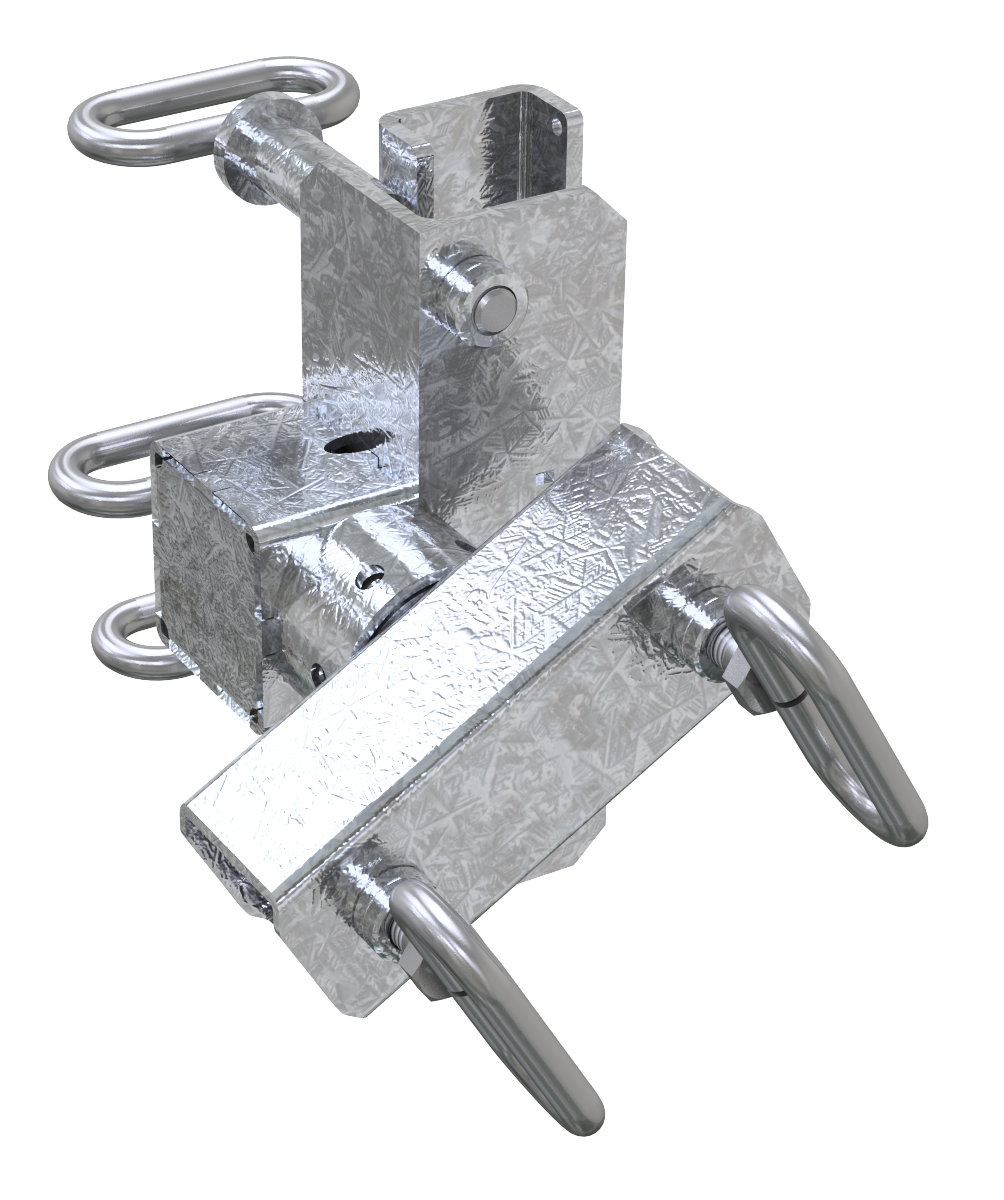 Klemmvorrichtung für Auskreuzungen_x000D_ geeignet für alle gängigen Allformschilder bis 60 mm Tiefe