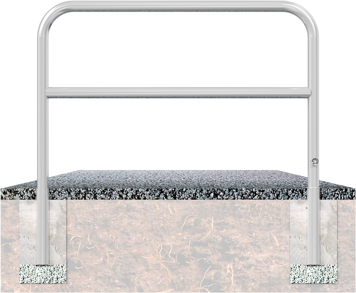 Abweisebügel Ø 60mm, feuerverzinkt_x000D_ Breite 1000 mm, Höhe Überflur 1000 mm,_x000D_ herausnehmba