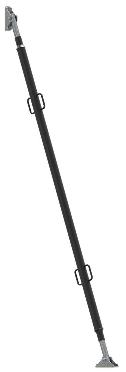 Richtstrebe R15_x000D_ Verstellbereich: 0,90 – 1,50 m _x000D_ mit zwei verzinkten Gewindespindeln_x0