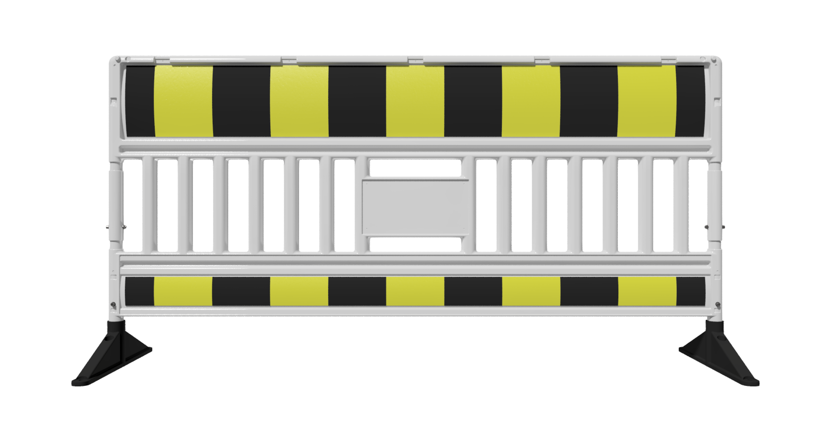 EURO3 Absperrschrankengitter _x000D_ 2,00 m - Typ ULTRA_x000D_ aus Kunststoff mit _x000D_ Schranke (