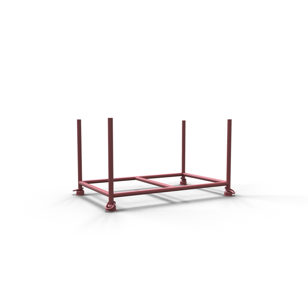 Stapelpalette _x000D_ Außenmaße: 1,52 m x 0,96 m x 0,88 m_x000D_ Füllmaße: 1,43 m x 0,87 m x 0,70 m_