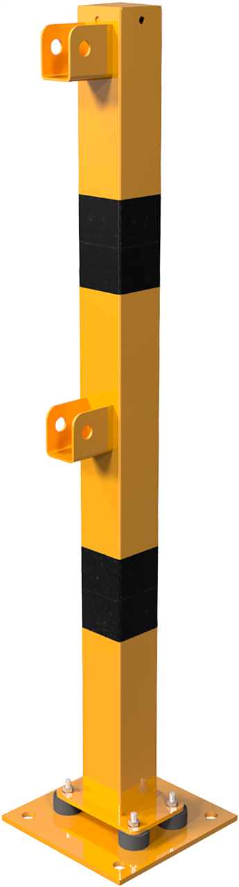Schutzgeländer Standpfosten elastisch_x000D_ neigbar zum Schutz des Hallenbodens_x000D_ Standpfosten