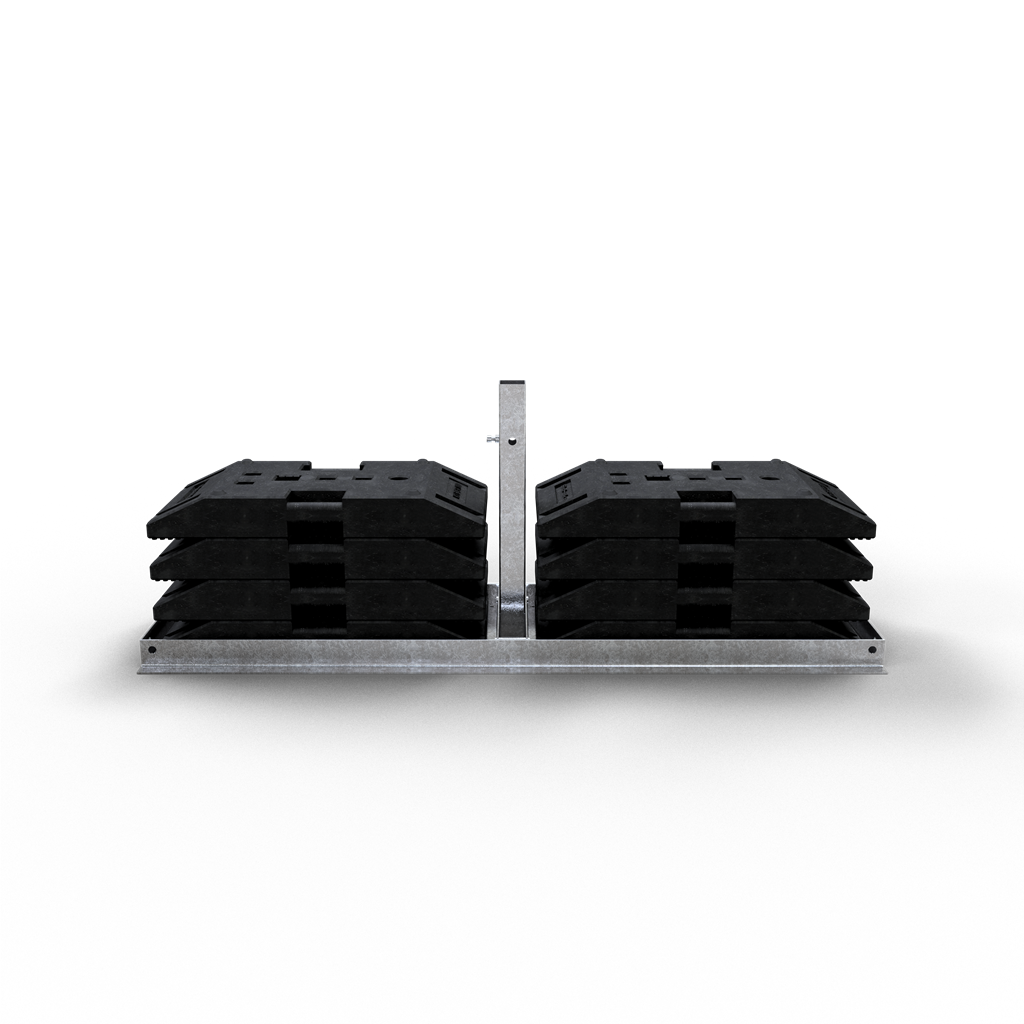 Schilderständer schwer nach TL Typ Freeway_x000D_ zur Aufnahme von Schaftrohren bis 60 x 60 mm die m