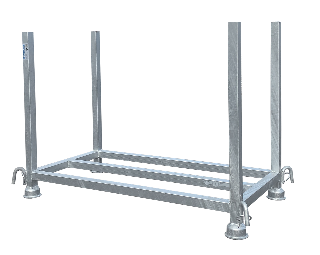 Stapelpalette - GS geprüft_x000D_ Aufnahme von 21 Stück Fußplatten_x000D_ Füllmaße: 1,30 m 0,63 m x