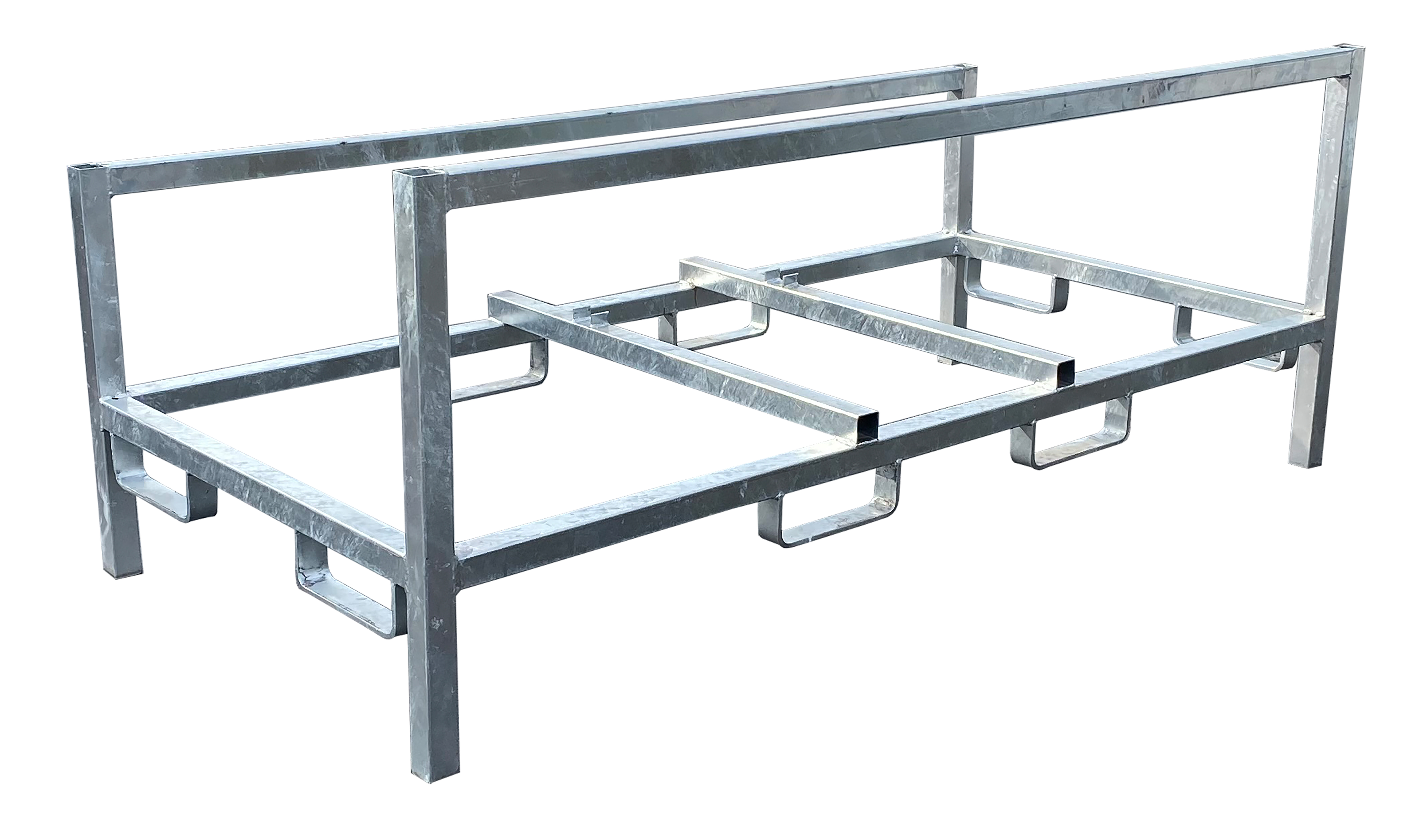 Stapelpalette für Polizeigitter Typ L_x000D_ Außenmaße: 2200 x 1005 x 760 mm_x000D_ speziell für Lag