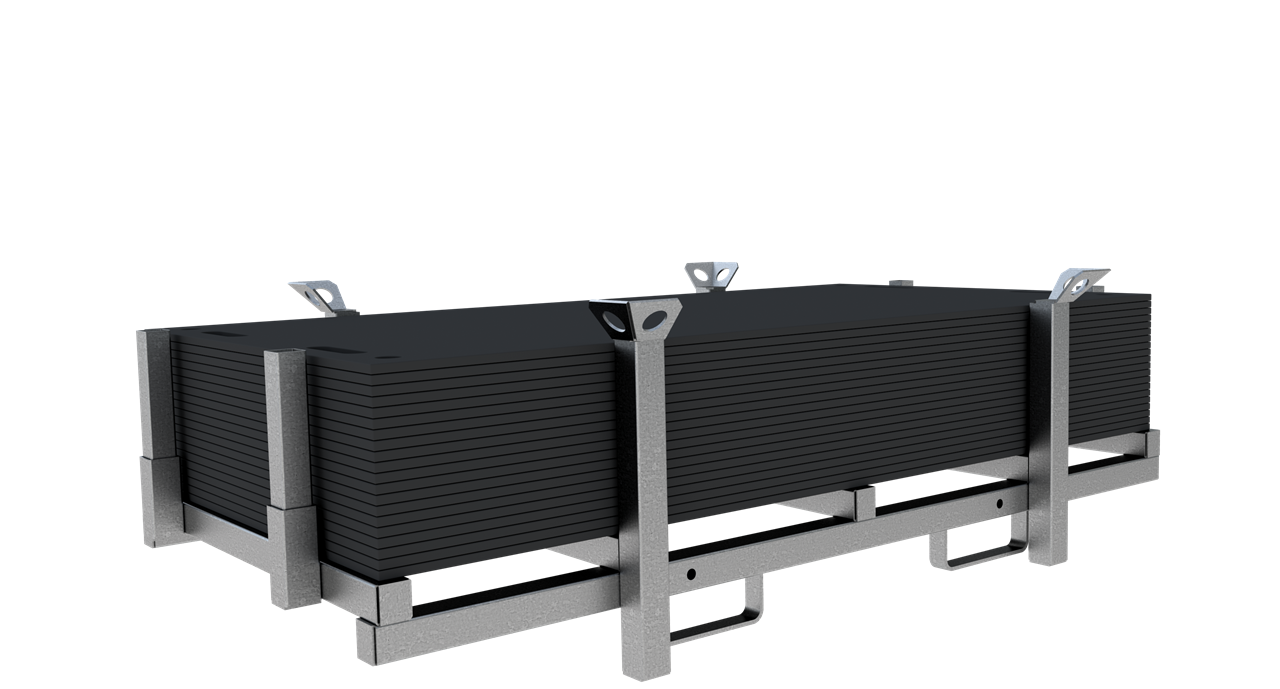 Bodenschutzmatten SET bestehend aus:_x000D_ 1x Stapelpalette für Bodenschutzmatten (Art.-Nr. 33902-5