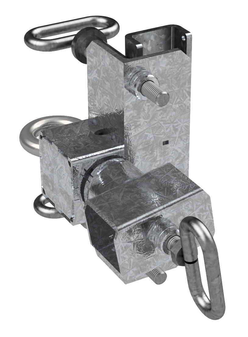 Klemmvorrichtung für Auskreuzungen_x000D_ geeignet für alle gängigen Allformschilder bis 60 mm Tiefe