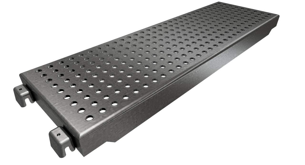 Systembohle Stahl - 1,50 m_x000D_ zur Anbringung an Gerüstsystemen, stabile Art _x000D_ Laufwege und