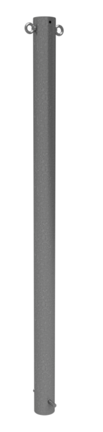 Absperrpfosten Typ 4074B -ortsfest- Ø 76mm, _x000D_ zum Einbetonieren, feuerverzinkt, mit Flachkopf,